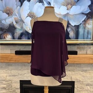 Roz & Ali XS top with rhinestone sleeves